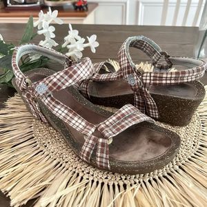 Teva Brown Sandals with Adjustable Straps and Rugged Sole